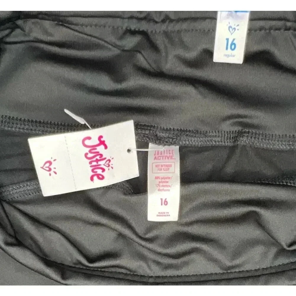 NWT Justice Active Girls Flare Leggings - Size 16